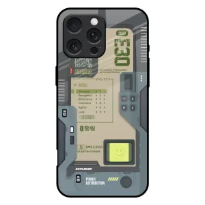 Art Station Glass Case for iPhone 16 Pro Max Simple Look