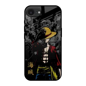 Dark Luffy Glass Case for Apple iPhone 16e Comfort Style