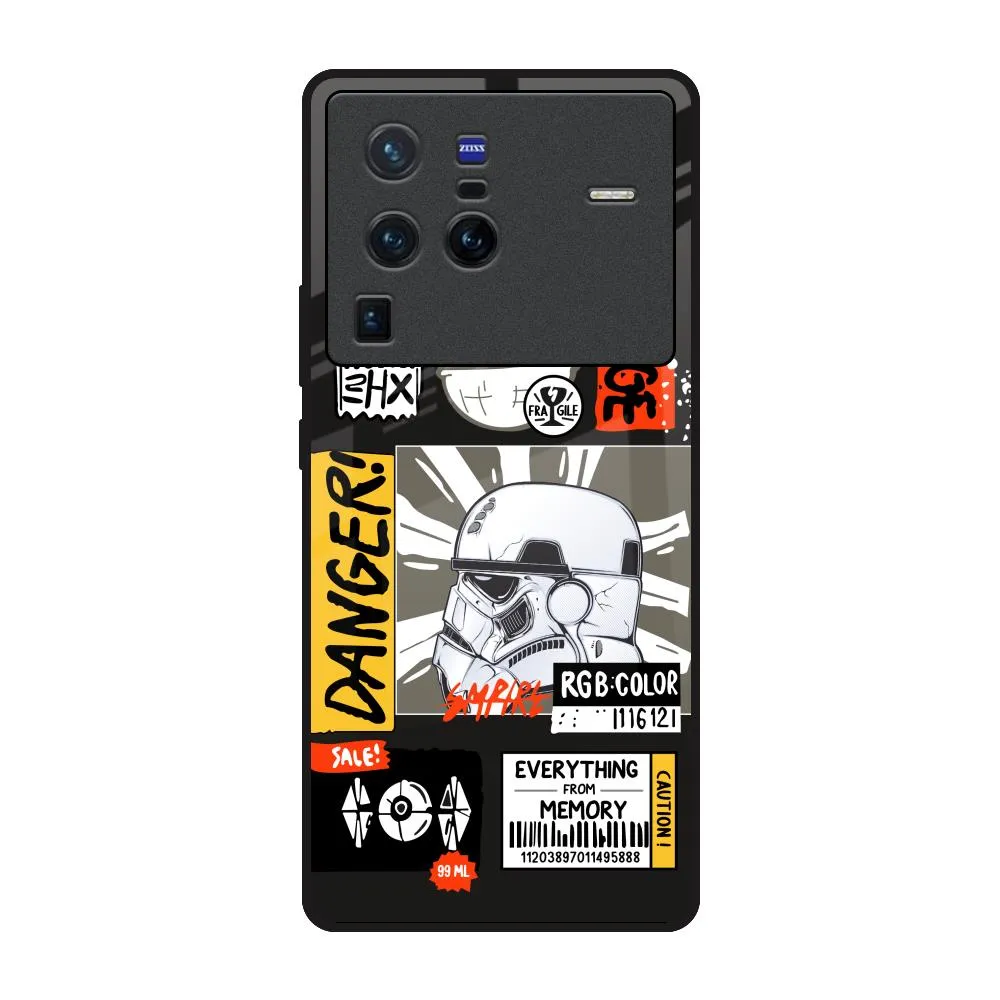 Galaxy Edge Glass Case for Vivo X80 Pro 5G Unique Pattern Durable Edge Finish