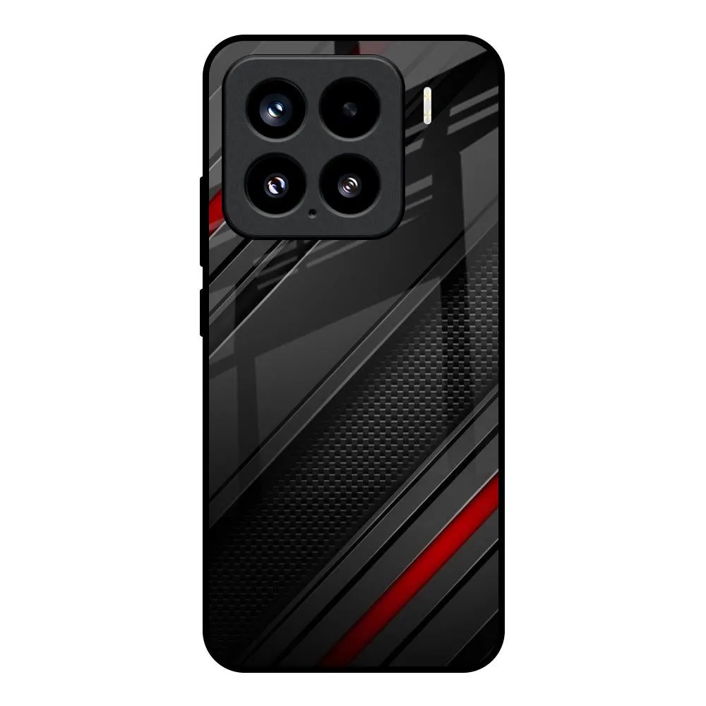 Flexible Pattern Layer Modern Abstract Glass Case for Mi 15 5G