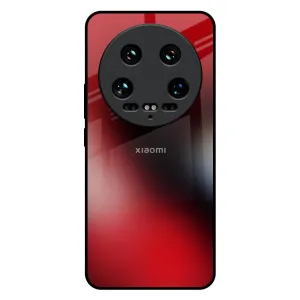 Red Garnet Glass Case for Mi 14 Ultra 5G Smooth Outline