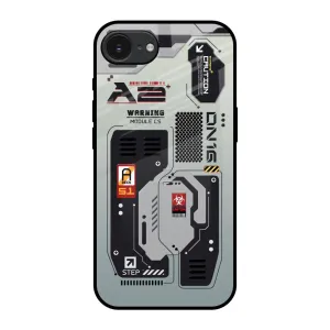 Hybrid Grip High Quality Techno Vibes Glass Case for Apple iPhone 16e