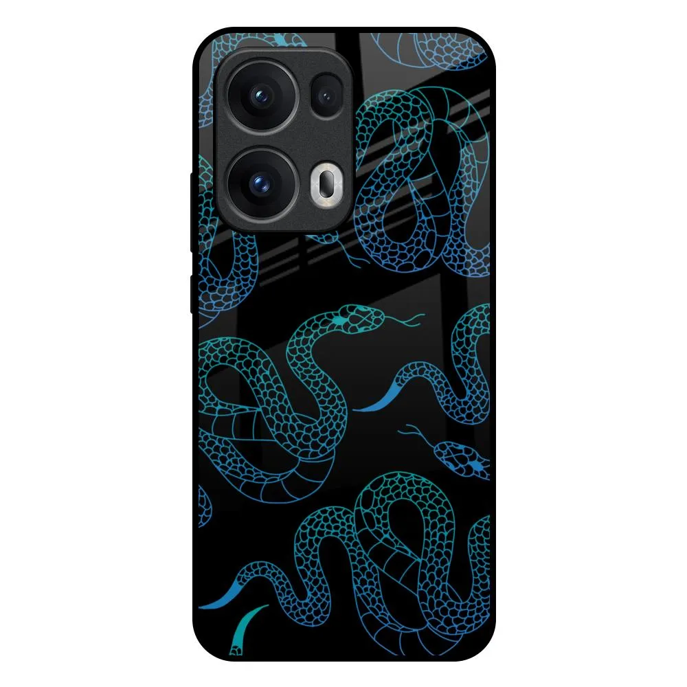 Serpentine Glass Case for Oppo Reno13 Pro 5G Ergonomic form Protective Lining