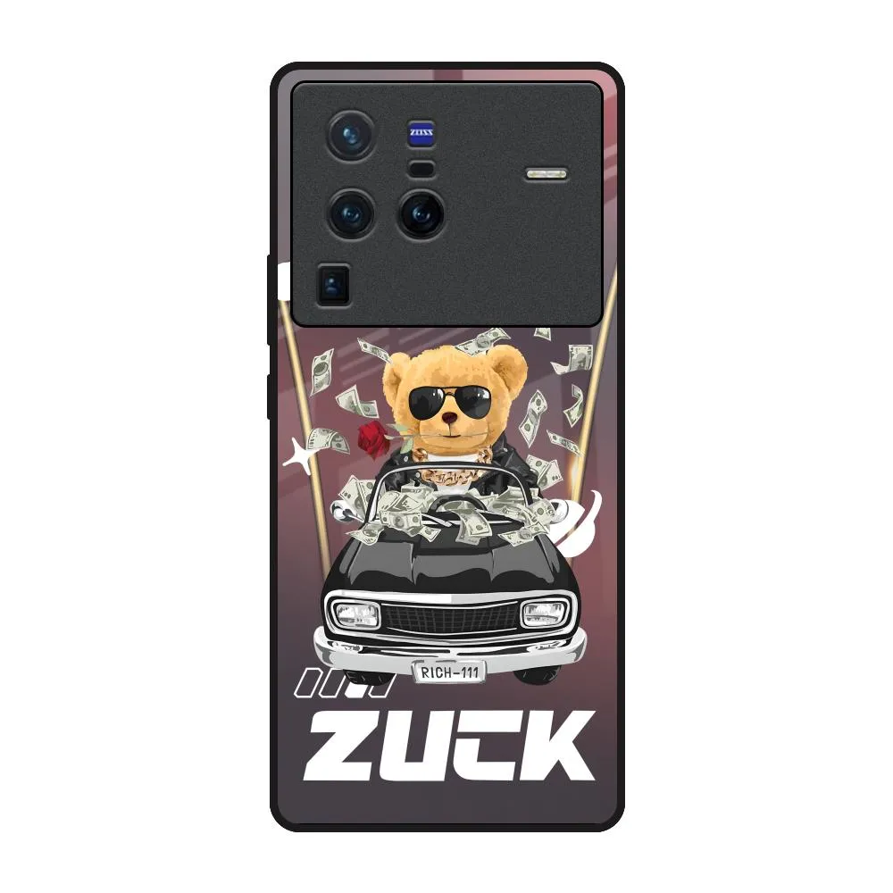 Money Madness Glass Case for Vivo X80 Pro 5G Textured Detail Matte Surface