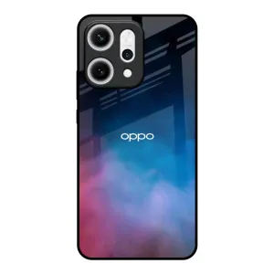 Pocket Friendly Cloudy Galaxy Glass Case for Oppo Reno14 5G