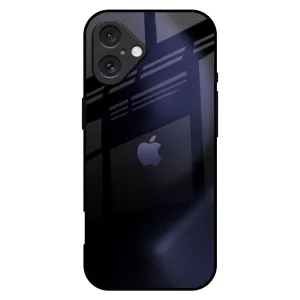 Minimal Pattern Texture Hybrid Edge Blur Illusion Glass Case for iPhone 16 Plus