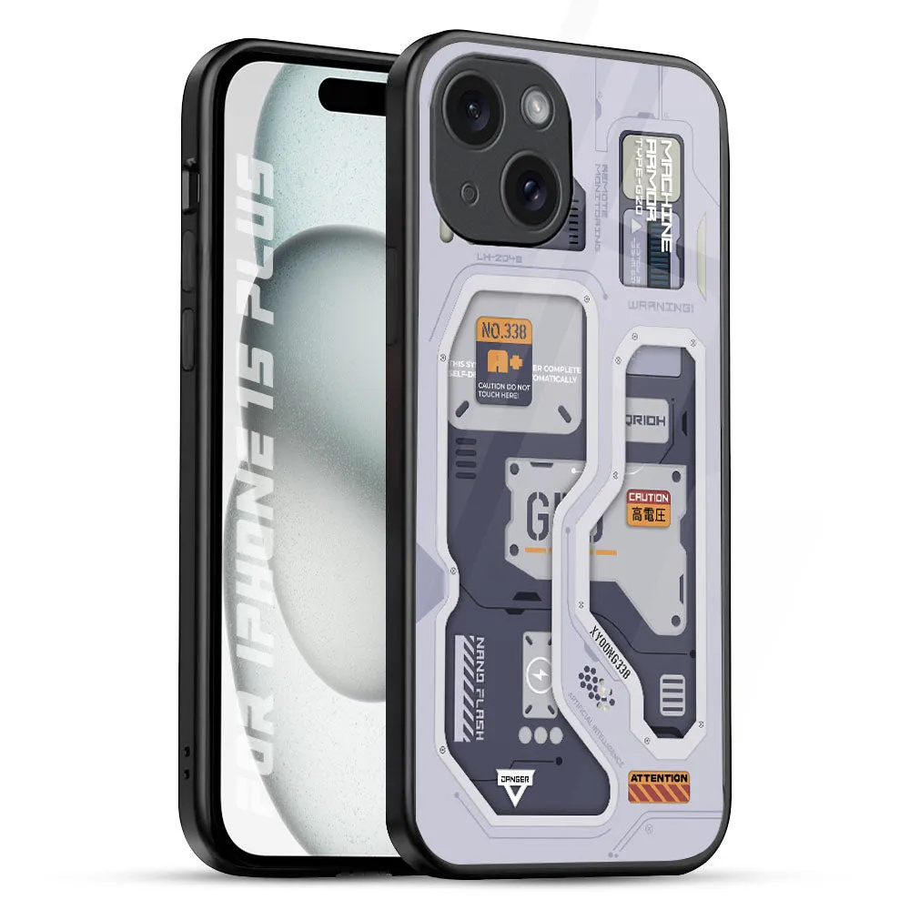 High strength Resistant Layer Tech Savvy Glass Case for iPhone 15 Plus