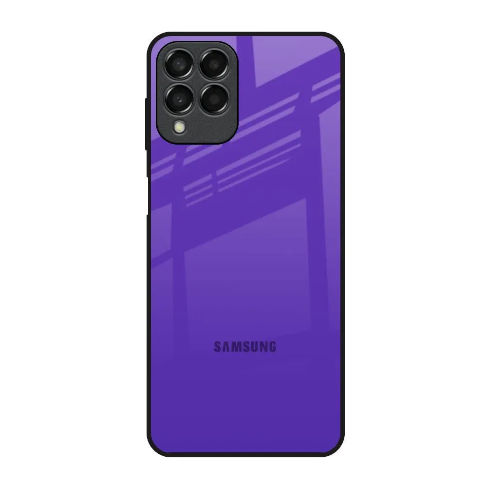 Durable Quality Smooth Finish Amethyst Purple Glass Case for Samsung Galaxy M53 5G