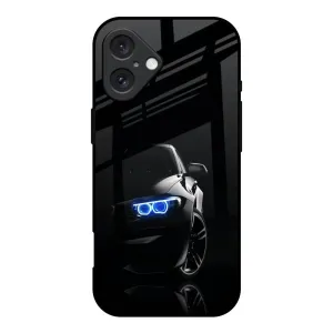 Car In Dark Glass Case for iPhone 16 Hybrid Look