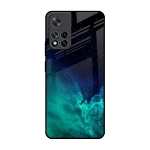 Luxury Accent Winter Sky Zone Glass Case For Mi 11i