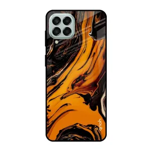 Button Cover Secret Vapor Glass Case for Samsung Galaxy M53 5G