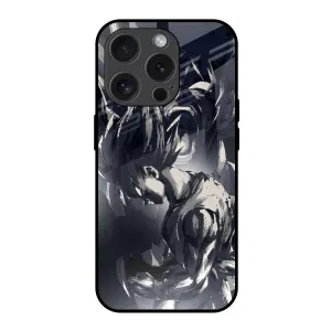 Sketch Art DB Glass Case for iPhone 15 Pro Creative Texture Handcrafted Design