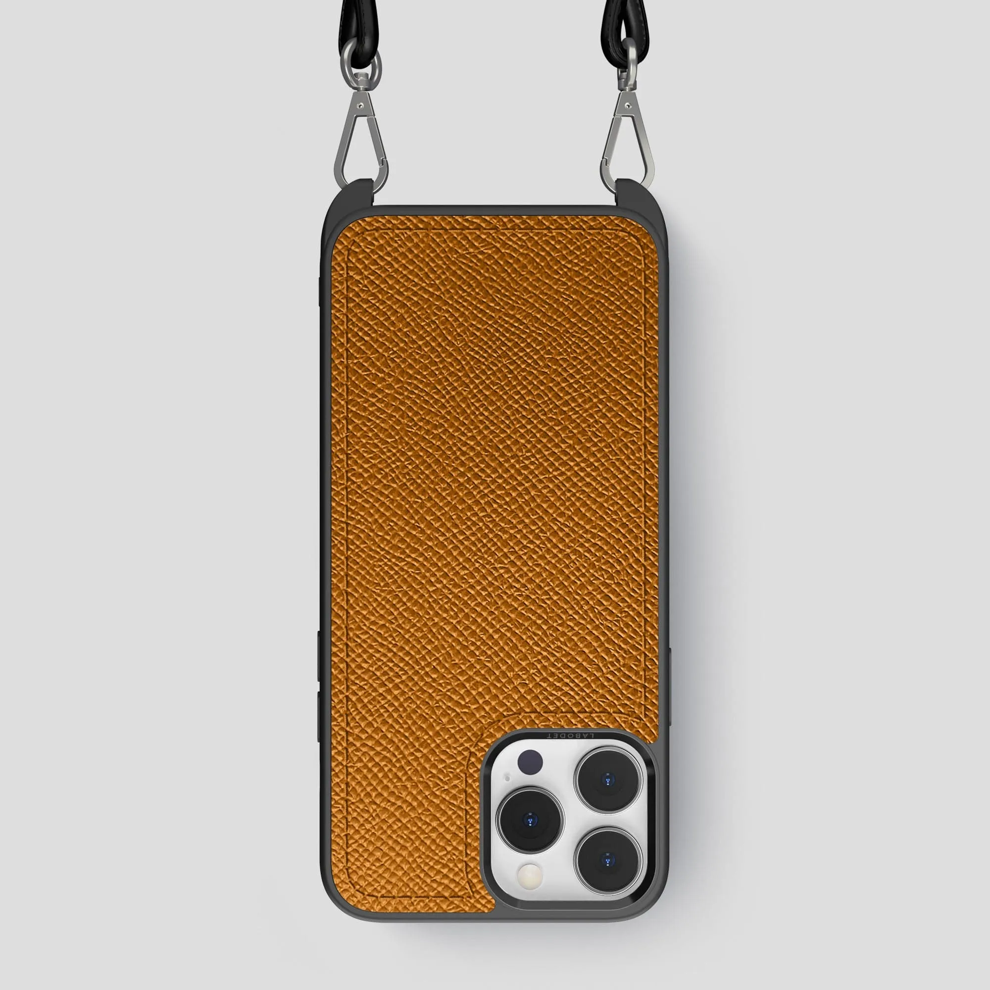 Crossbody Sport Case For iPhone 15 Pro Max In Epsom-Style Calf Modern feature Flexible Feel