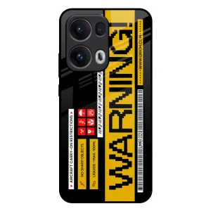 Elegant Comfort Aircraft Warning Glass Case for Oppo Reno13 Pro 5G