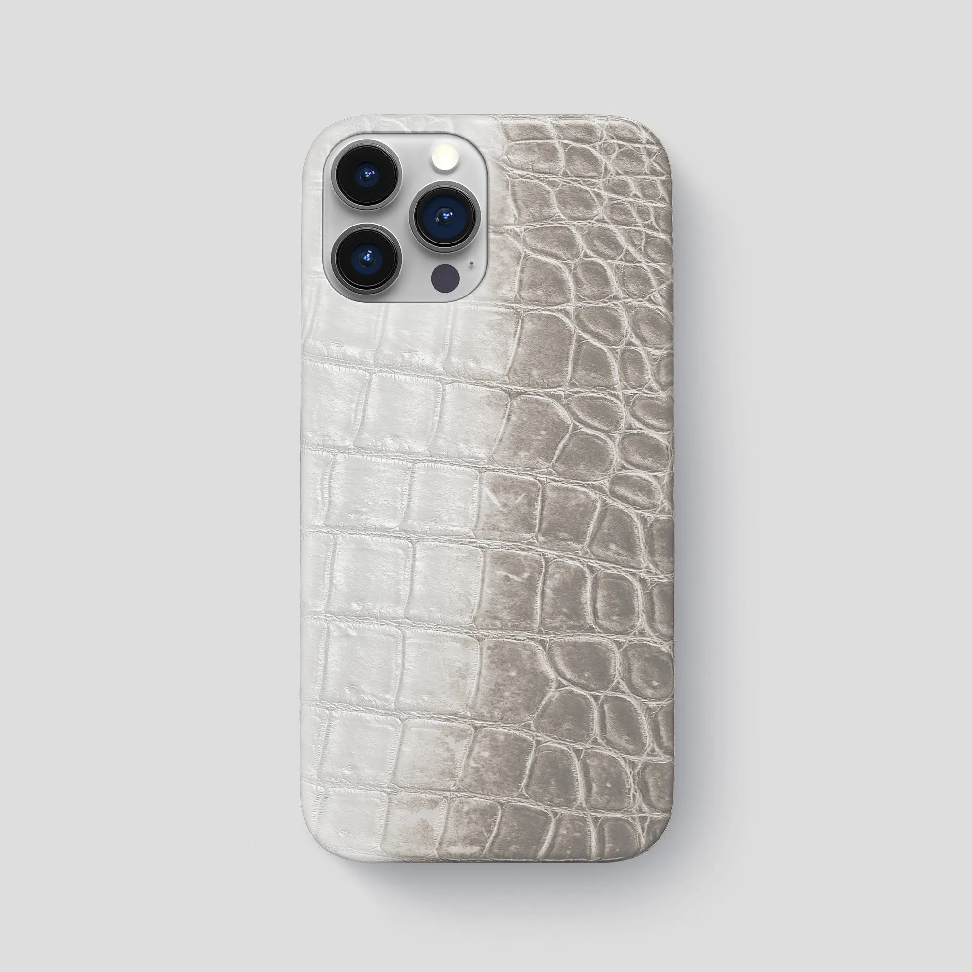 Slim Case For iPhone 15 Pro Max In Himalayan Crocodile Minimal Shield Texture