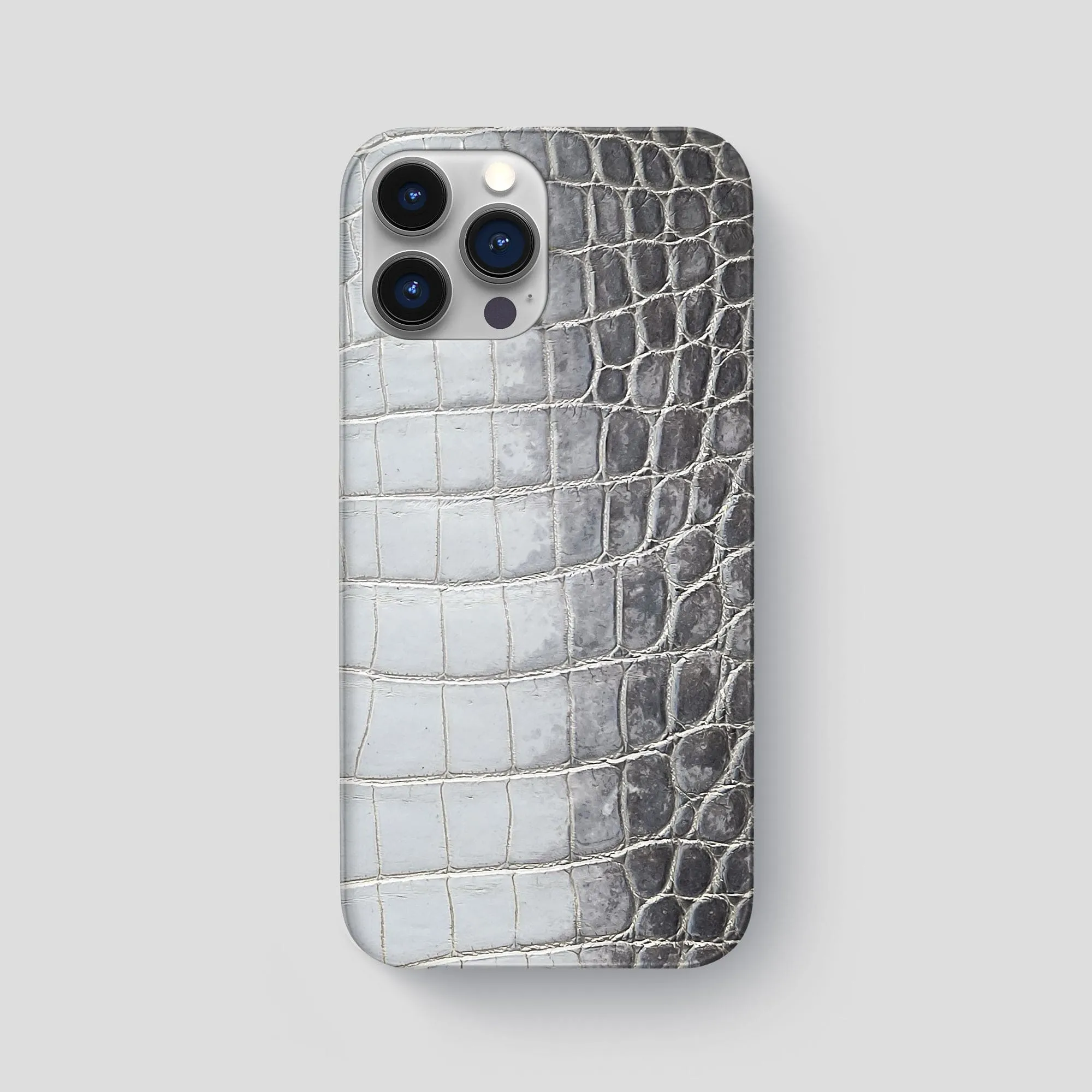 Elegant Pattern Shock Surface Slim Case For iPhone 15 Pro Max In Himalayan Crocodile