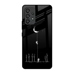 Catch the Moon Glass Case for Samsung Galaxy A53 5G Student Gear Everyday Style