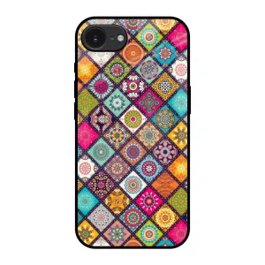 Multicolor Mandala Glass Case for Apple iPhone 16e Gradient Design Comfort Accessory
