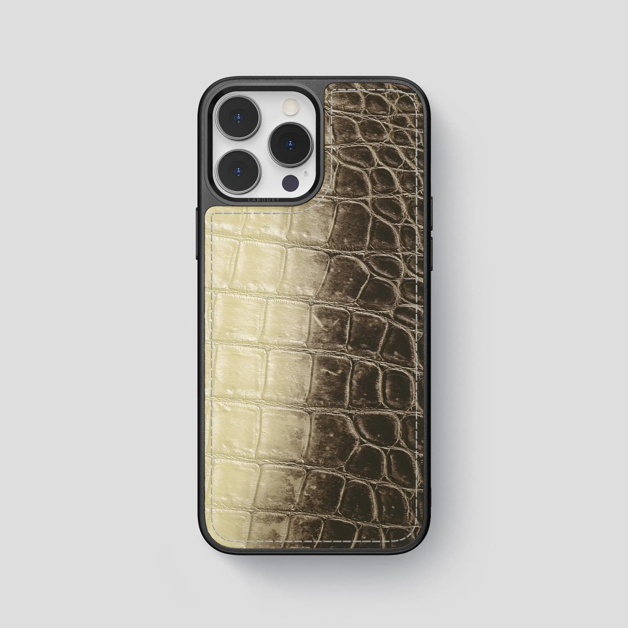 Premium Build Layer Comfort grip design Sport Case For iPhone 15 Pro Max In Himalayan Crocodile