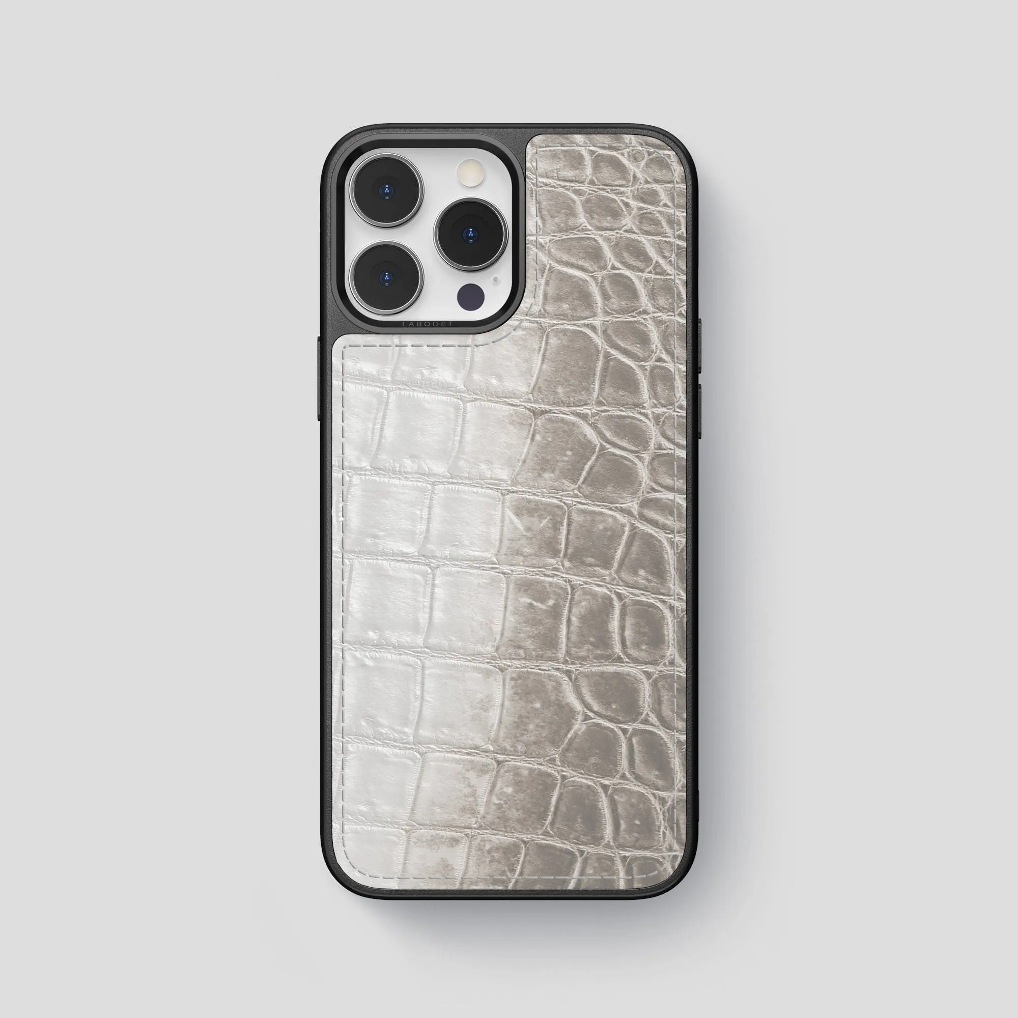 Ultra light Clear Back Sport Case For iPhone 15 Pro Max In Himalayan Crocodile