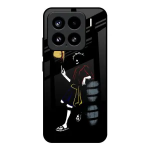 Luffy Line Art Glass Case for Mi 15 5G Travel Ready
