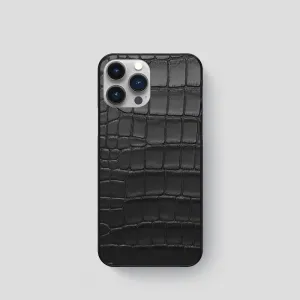 Matte Build Slim Case For iPhone 15 Pro In Alligator