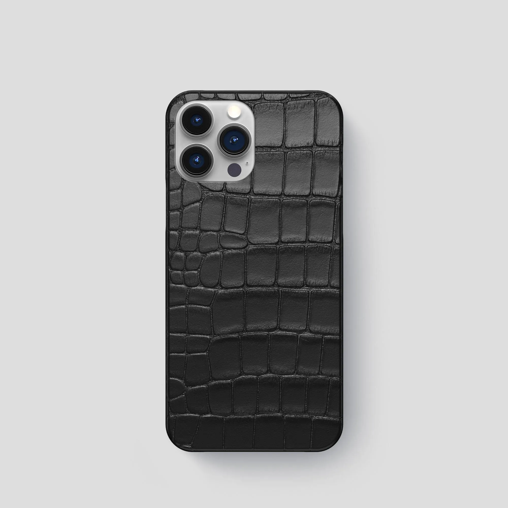 Matte Build Slim Case For iPhone 15 Pro In Alligator