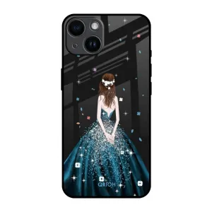 Queen Of Fashion Glass Case for iPhone 14 Professional Style Hybrid Finish
