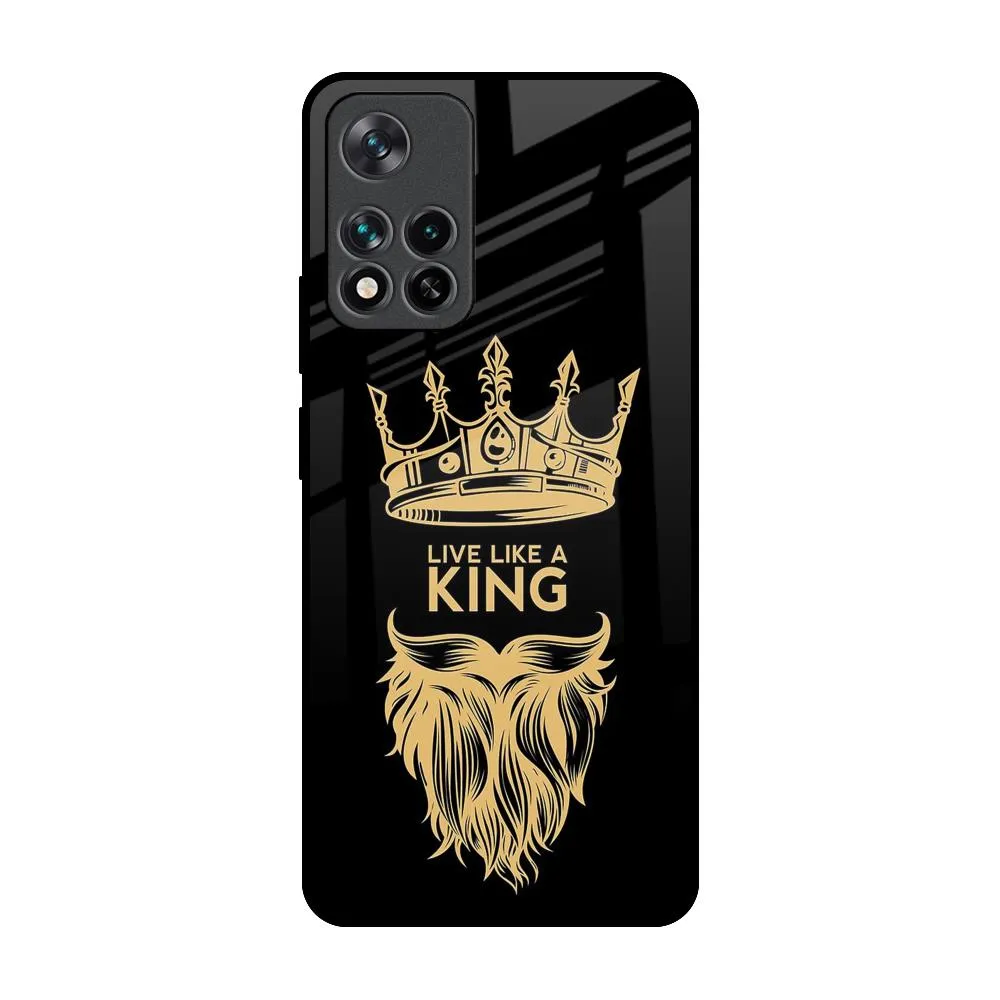 King Life Glass Case For Mi 11i Modern Touch