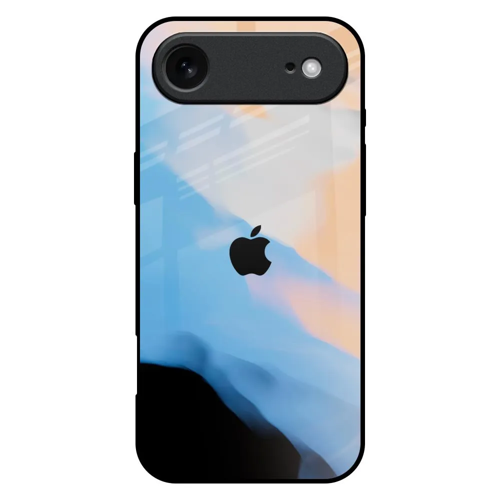 Winter Mountain Glass Case for iPhone 17 Air Elegant Texture Layer Soft Pattern Layer