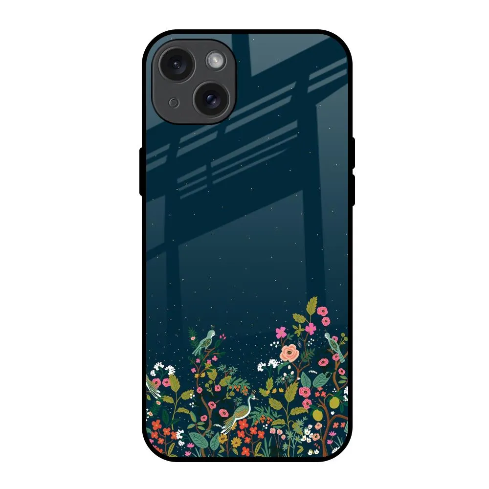 Small Garden Glass Case For iPhone 15 Plus Gloss Finish
