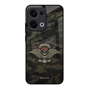 Soft coating Soft Material Army Warrior Glass Case for Oppo Reno13 5G