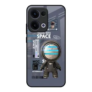 Glossy Look Drop Defense Space Travel Glass Case for Oppo Reno13 5G