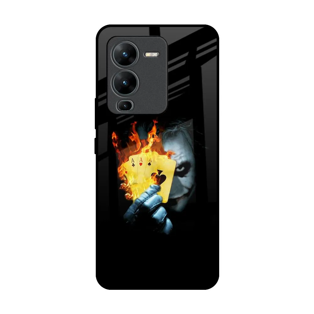 AAA Joker Glass Case for Vivo V25 Pro Smooth Grip Layer
