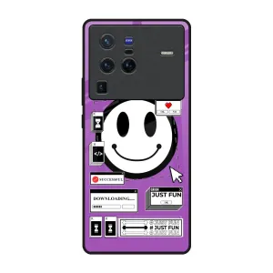 Code with Smile Glass Case for Vivo X80 Pro 5G Matte Texture Finish