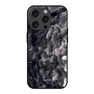 Premium Style Cryptic Smoke Glass Case for iPhone 15 Pro