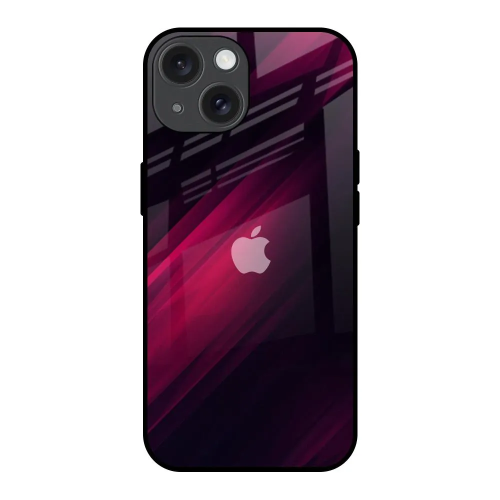 Light Touch Razor Black Glass Case for iPhone 15