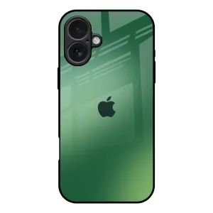 Minimal Pattern Texture Green Grunge Texture Glass Case for iPhone 17