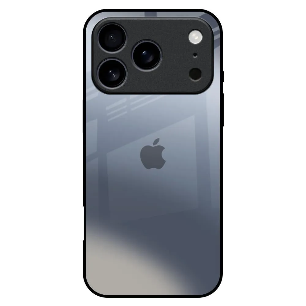 Space Grey Gradient Glass Case for iPhone 17 Pro Max Vivid Surface Edge Protection