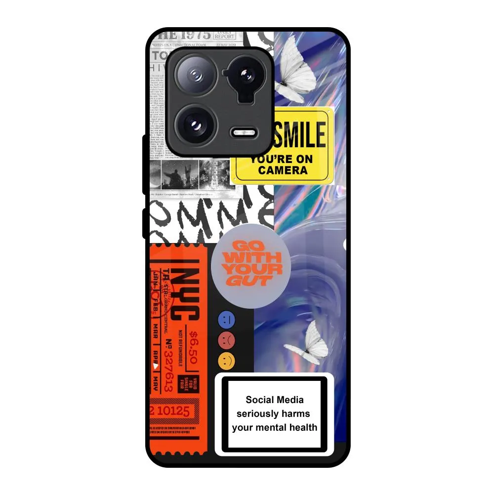 Soft Grip Layer Luxury Detail Smile for Camera Glass Case for Mi 13 Pro