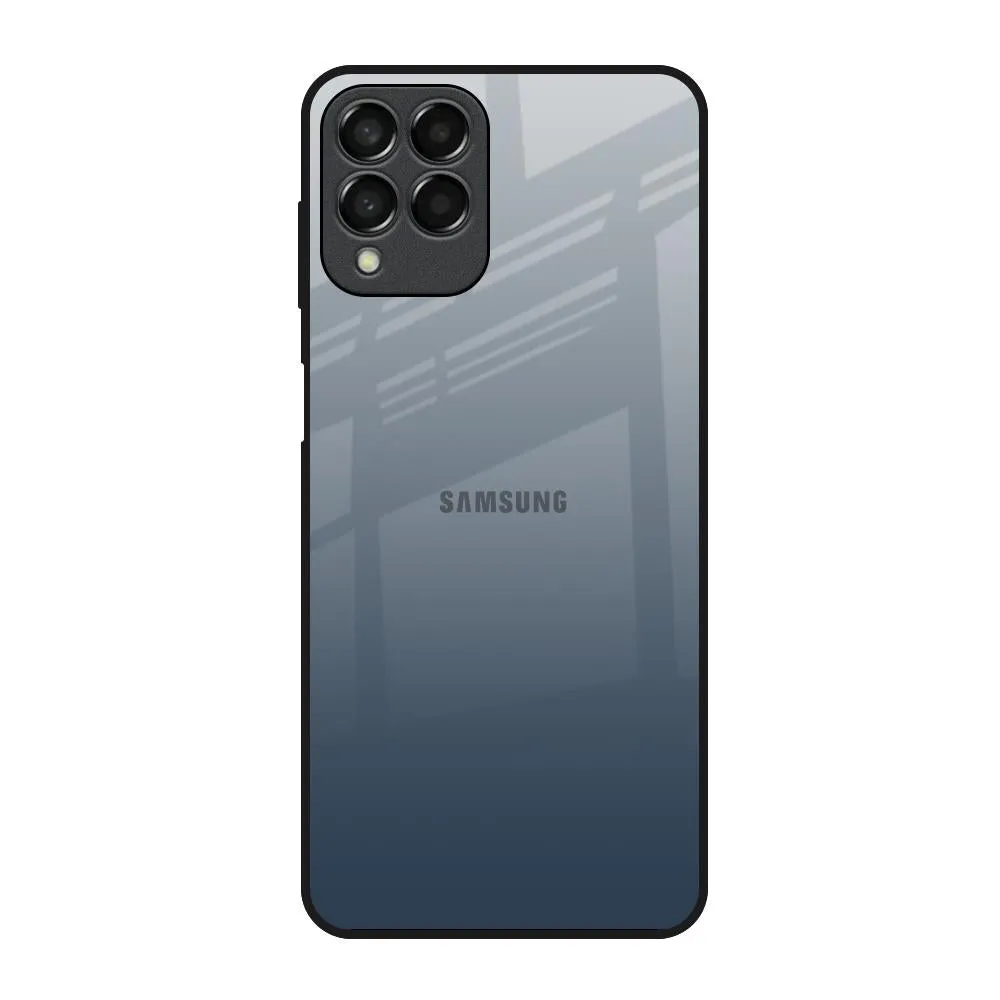 Smokey Grey Color Glass Case For Samsung Galaxy M53 5G Classic Frame