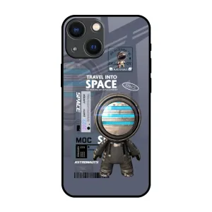 Hard Edge Soft Layer Space Travel Glass Case for iPhone 14 Plus