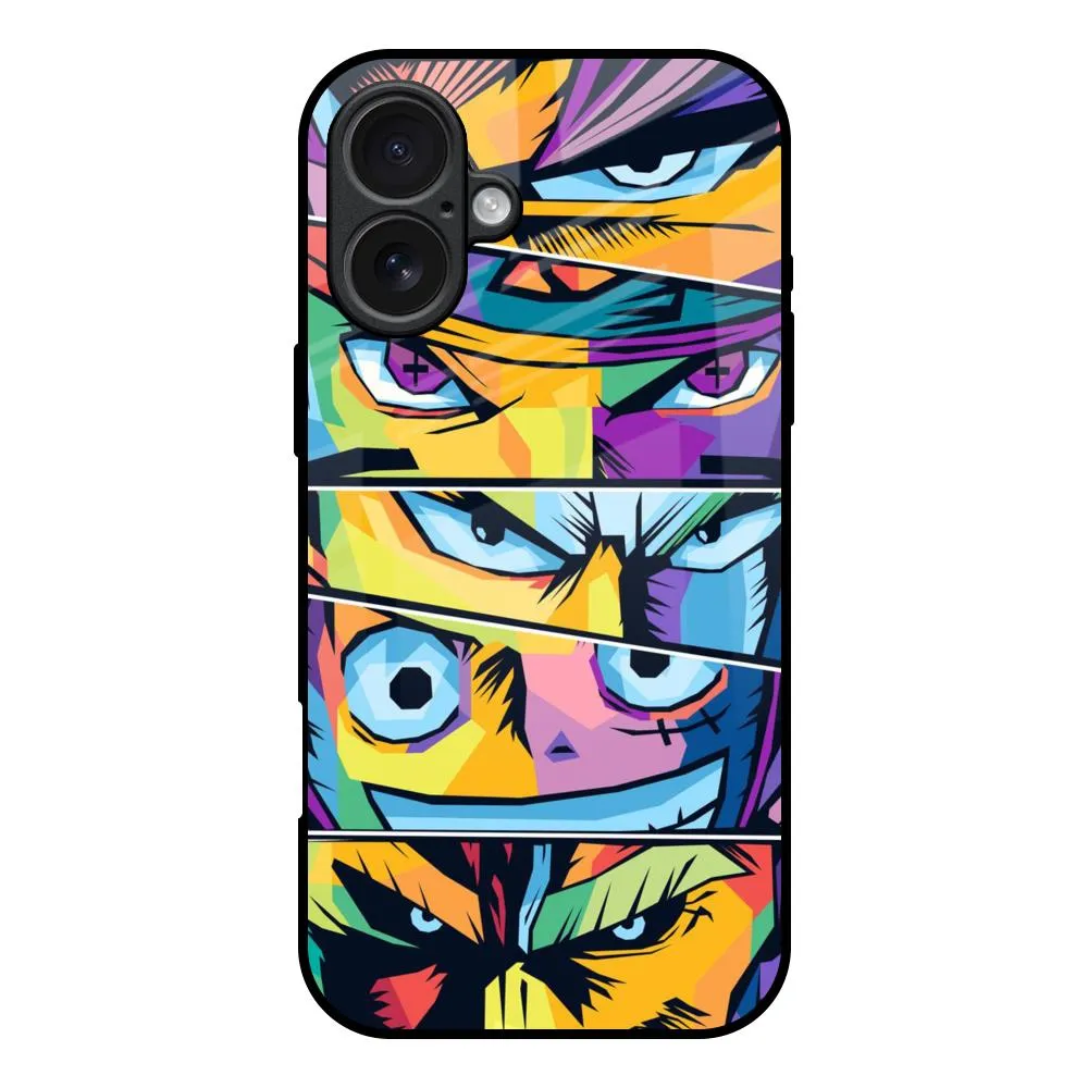 Fashionable Texture Anime Legends Glass Case for iPhone 17