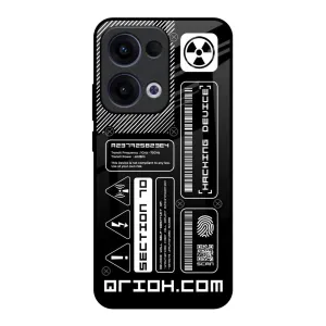 Modern Build Texture Modern Edge Futuristic Art Glass Case for Oppo Reno13 5G