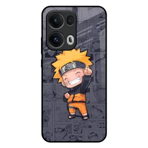 Orange Chubby Glass Case for Oppo Reno13 Pro 5G Comfort Padding Classic Frame