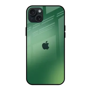 Vivid Surface Detail Durable Frame Green Grunge Texture Glass Case for iPhone 15 Plus