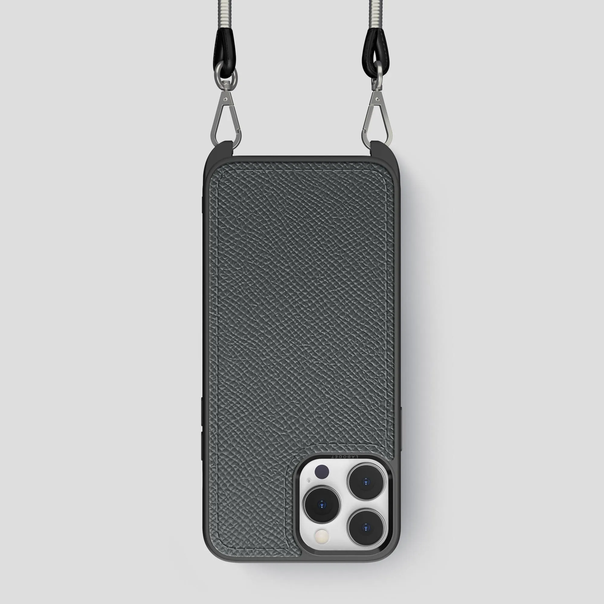 Crossbody Sport Case For iPhone 15 Pro In Epsom-Style Calf Modern Design Texture Smooth Craftsmanship