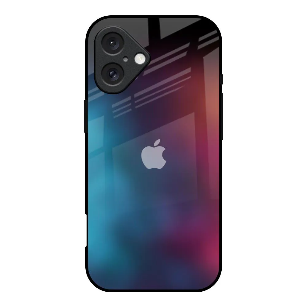 Transparent Look Marble Texture Color Explosion Glass Case for iPhone 16