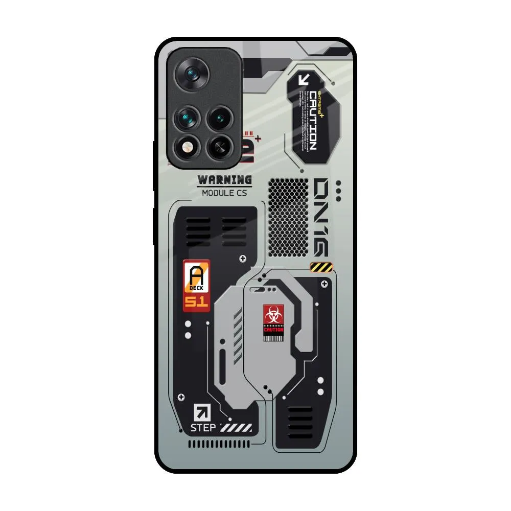 Techno Vibes Glass Case for Mi 11i Durable Form