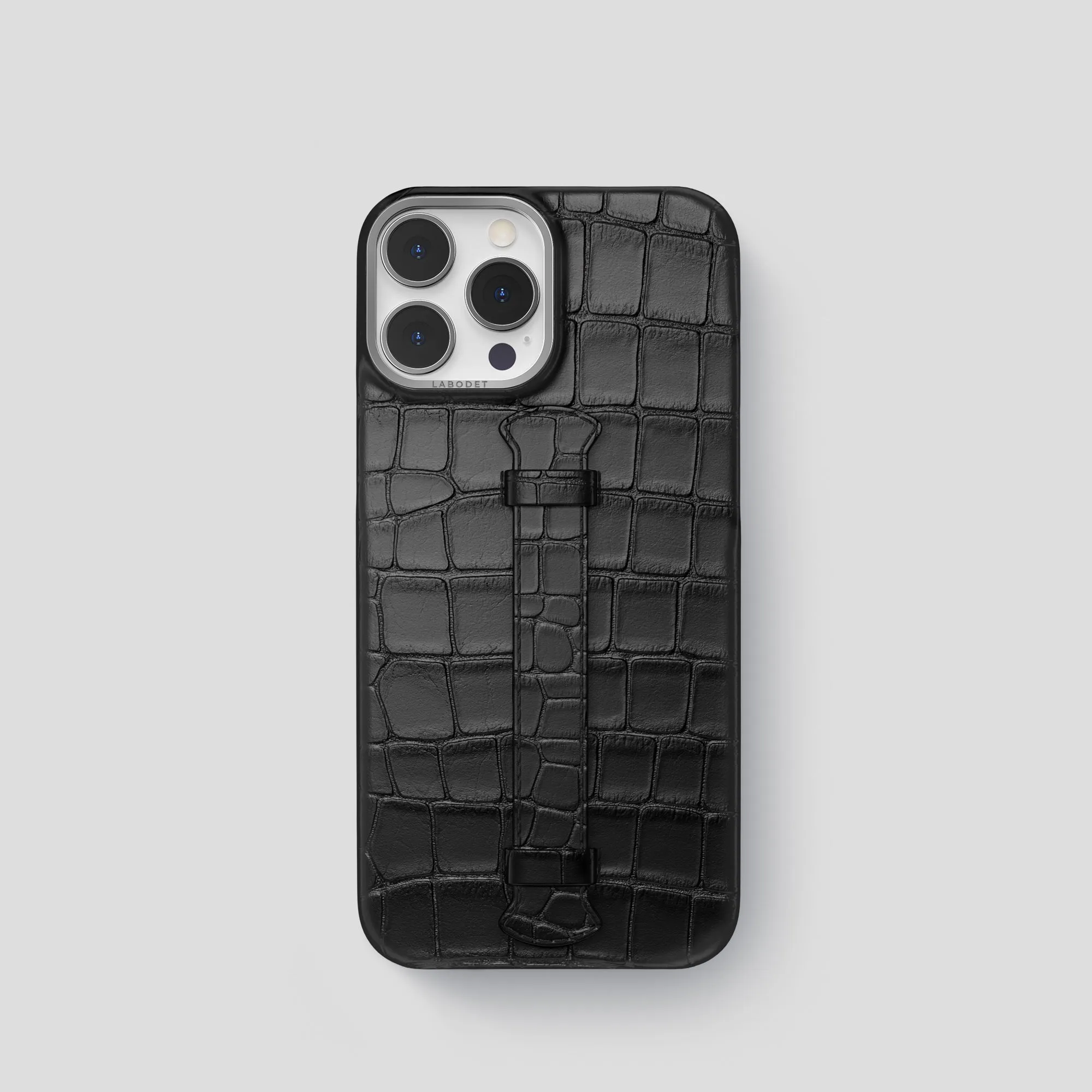Minimal Frame Center Handle For iPhone 15 Pro In Alligator